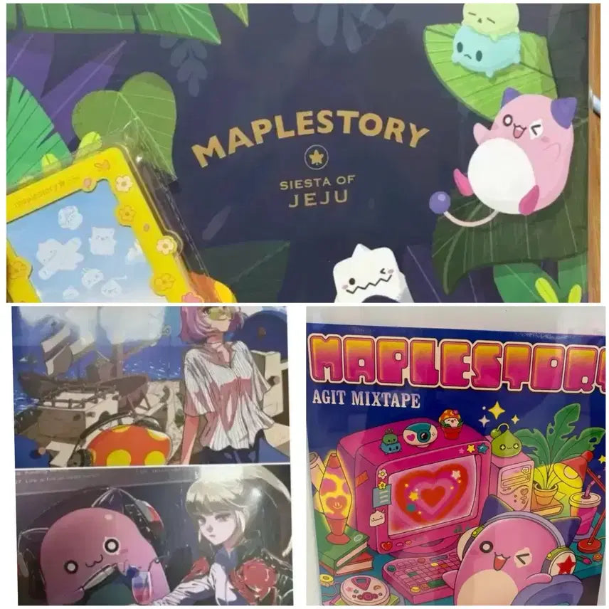 [BUNJANG] MapleStory LP 4-Set (Lith Harbor, Kerning City, Siesta, Agit) / 메이플스토리 LP 4종세트 (리스항구 , 커닝시티, 시에스타 , 아지트)