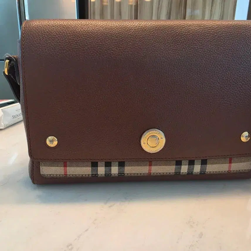 [BUNJANG] Burberry Check Shoulder Bag Brown / 버버리 체크 숄더백 브라운