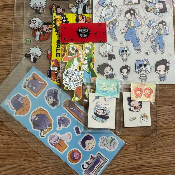 [BUNJANG] Jujutsu Kaisen Gojo & Geto Sticker Bundle Set / 주술회전 고죠 게토 비공굿 스티커띠부실 일괄