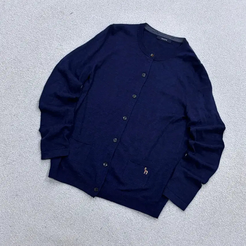[BUNJANG] Hazzys Women's Pocket Knit Cardigan 0602E2 / 90 헤지스 여성 포켓 니트 가디건 0602E2