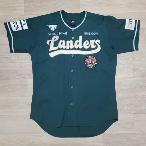 [BUNJANG] SSG Landers 2023 Season Dynafit Authentic Green XL Jersey / [노마킹 105 XL] 2023시즌 SSG 랜더스 다이나핏 어센틱 그린 유니폼