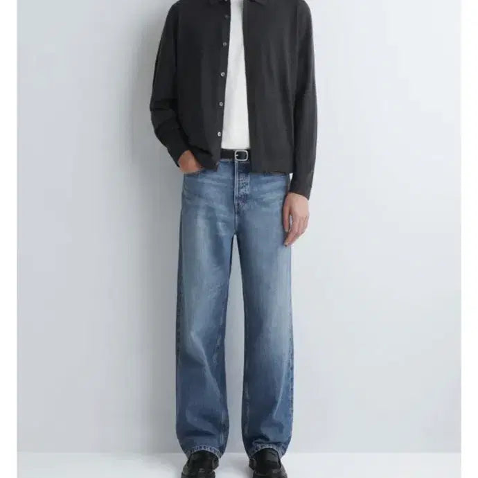 [BUNJANG] COS Merino Wool Shirt Charcoal / [L] COS 메리노 울 셔츠 차콜