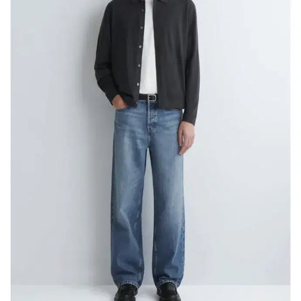 [BUNJANG] COS Merino Wool Shirt Charcoal / [L] COS 메리노 울 셔츠 차콜
