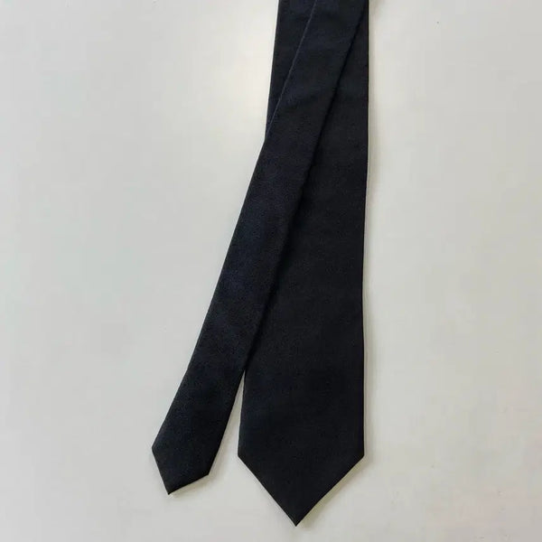 [BUNJANG] DAKS Black Silk Necktie / 닥스(DAKS)명품 정품 블랙넥타이