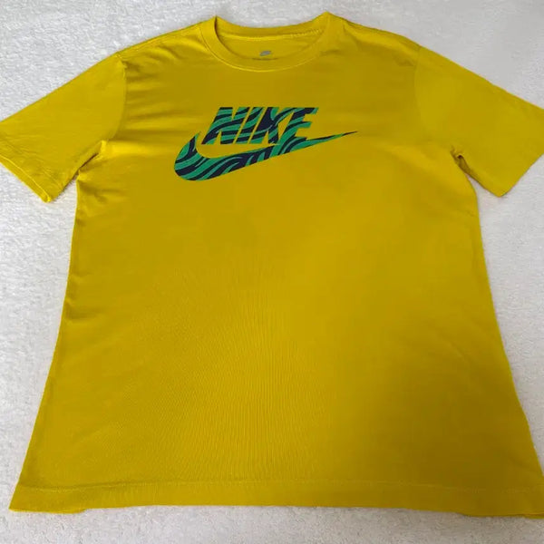 [BUNJANG] Nike Yellow Graphic Short Sleeve T-Shirt L / 나이키 옐로우 그래픽 반팔티 L