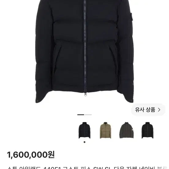 [BUNJANG] Stone Island 440F1 Ghost Piece SW SL Down Jacket Navy Blue / 스톤 아일랜드 440F1 고스트 피스 SW SL 다운 자켓 네이비 블루
