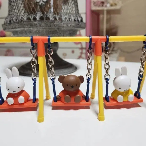 [BUNJANG] Miffy Swing Gacha Figure 3-Set Bundle / 정품) 미피 그네 가챠 피규어 3종 일괄