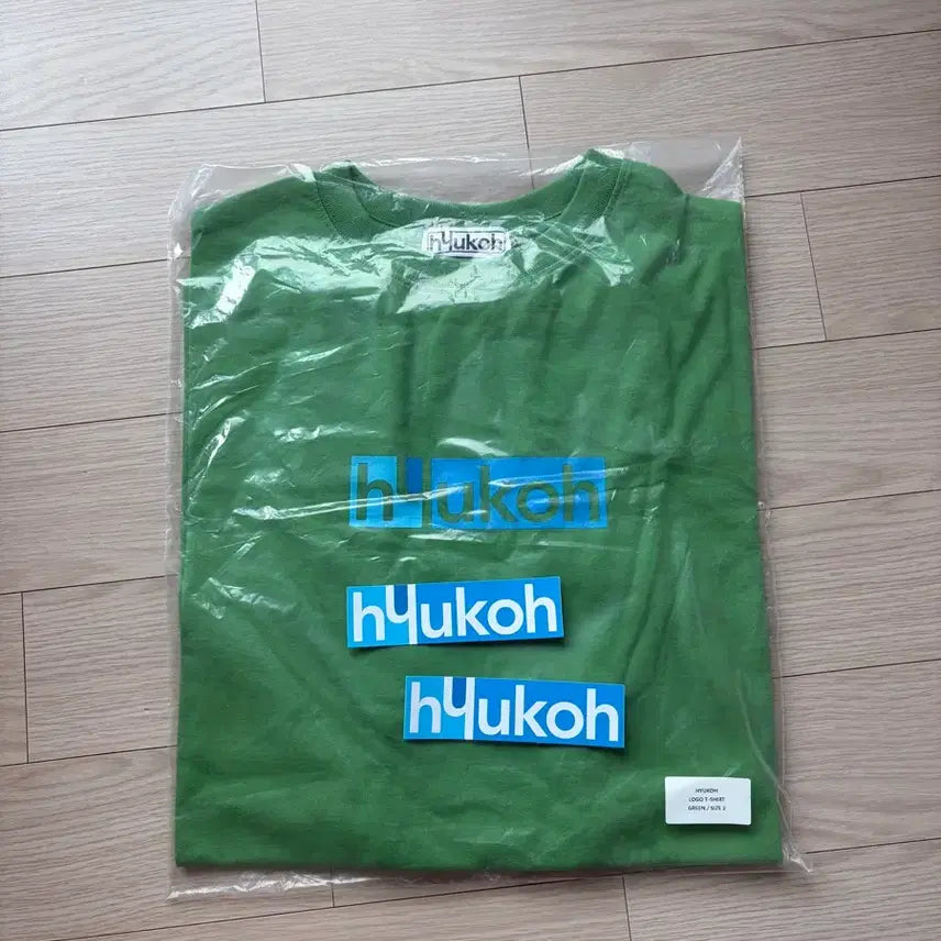 [BUNJANG] Hyukoh Logo T-Shirt Green Size 2 / 혁오 HYUKOH LOGO T-SHIRT GREEN SIZE 2 (후지락/펜타포트 한정, 미개봉)