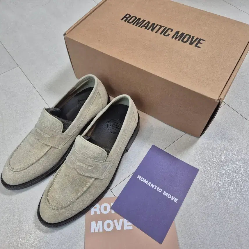 [BUNJANG] Romantic Move Suede Penny Loafers / 로맨틱 무브 스웨이드 페니로퍼
