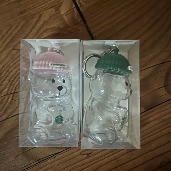 [BUNJANG] Starbucks Bearista Keyring Set (Green + Pink) / 스타벅스 베어리스타 키링 그린+핑크 세트