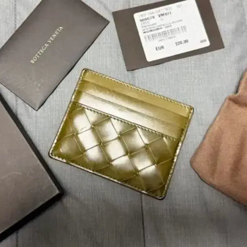 [BUNJANG] Bottega Veneta Intrecciato Card Wallet Olive / [급처]보테가베네타 카드 지갑 올리브