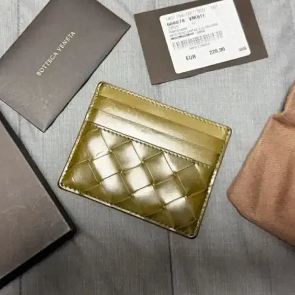 [BUNJANG] Bottega Veneta Intrecciato Card Wallet Olive / [급처]보테가베네타 카드 지갑 올리브