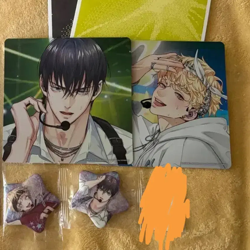 [BUNJANG] Sparkles Popup Special Cam Postcard & Can Badge Bundle Set / 일괄 레진  스파클즈 팝업 사환 직캠엽서 사랑은환상 캔뱃지