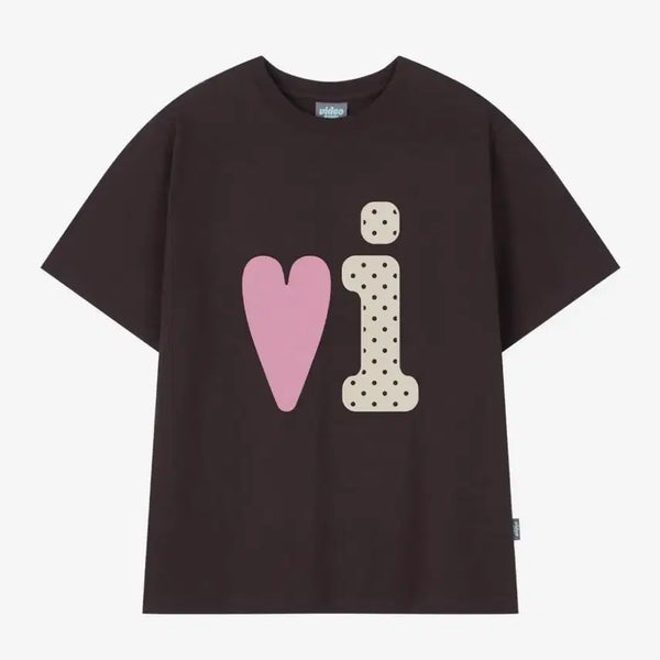 [BUNJANG] Video Jockey Vivi T-Shirt Deep Brown / 비디오자키 비비 티셔츠 딥브라운 반팔