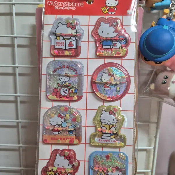 [BUNJANG] Hello Kitty Water 3D Sticker / 반택가능)헬로키티 워터 입체 스티커