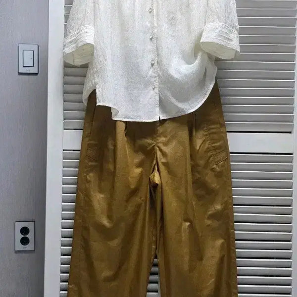 [BUNJANG] SYSTEM Summer Pin Tuck Trousers / 시스템 여름?핀턱주름 바지