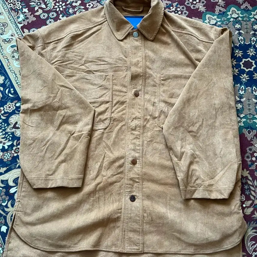 [BUNJANG] DOCUMENT Vegan Suede Jacket / (S)DOCUMENT 도큐먼트 비건 스웨이드 자켓
