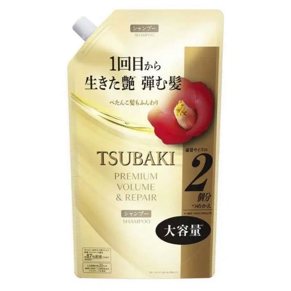 [BUNJANG] Tsubaki Premium Volume & Repair Shampoo Large Refill (600ml) / 600ml 츠바키 프리미엄 볼륨 & 리페어 샴푸 대용량 리필