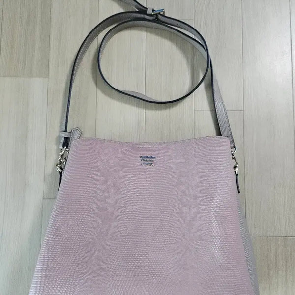 [BUNJANG] Samantha Thavasa Pink/Grey Combination Shoulder Bag / 사만사타바사 핑크/그레이 콤비 숄더백
