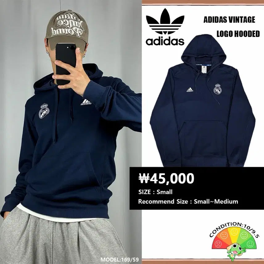 [BUNJANG] Adidas x Real Madrid Hoodie / <아디다스 x 레알마드리드 후드티> No.1921
