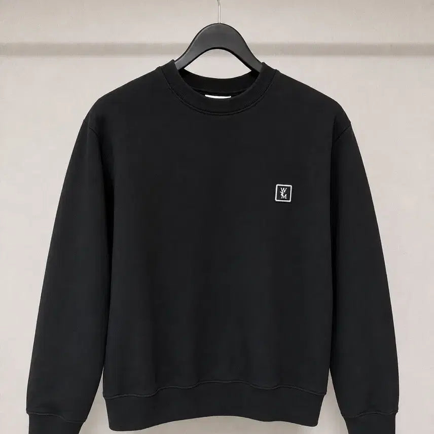 [BUNJANG] Wooyoungmi Big Logo Sweatshirt Black / 우영미 빅로고 맨투맨(정품)