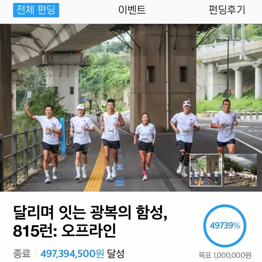 [BUNJANG] 815 Run Women's T-Shirt - Size M (2-Piece Set) / 815런 여성 M 두장 양도