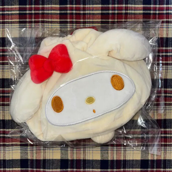 [BUNJANG] Sanrio My Melody Nikuman (Meat Bun) Plush Pouch Mascot / 산리오 마이멜로디 고기만두 니쿠만 인형 마스코트 파우치