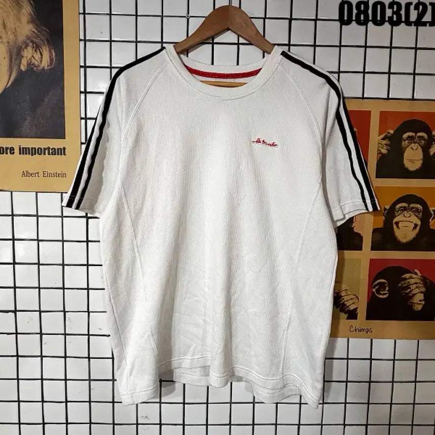 [BUNJANG] Adidas x Ben Davis White Short Sleeve T-Shirt / 아디다스 벤데이비스 반팔 티셔츠 화이트 100 0803