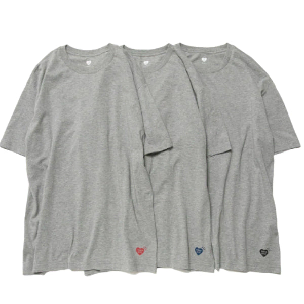 [BUNJANG] Human Made T-Shirts Gray (3 Pack) / 새상품)휴먼 메이드 티셔츠 그레이 (3팩)  Human Made T-Shirts Gray (3 Pack)