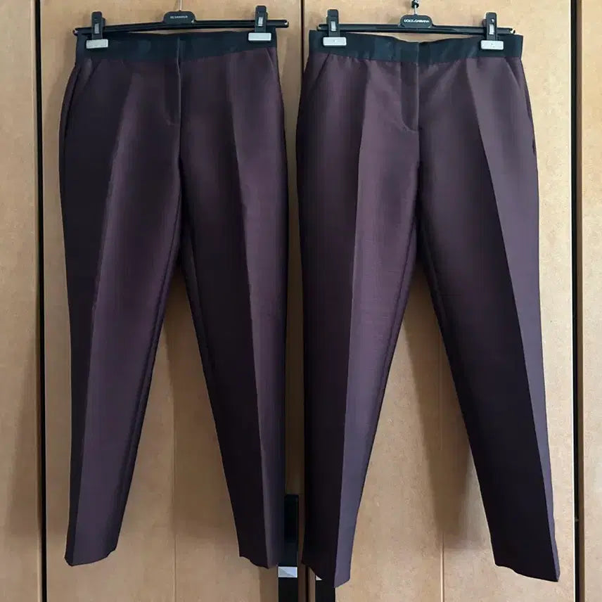 [BUNJANG] Moncler Women's Burgundy Slacks - Size 40/42 / 몽클레어 새상품 여성 슬랙스 40/42