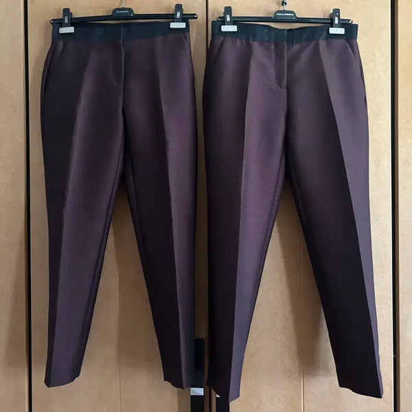 [BUNJANG] Moncler Women's Burgundy Slacks - Size 40/42 / 몽클레어 새상품 여성 슬랙스 40/42