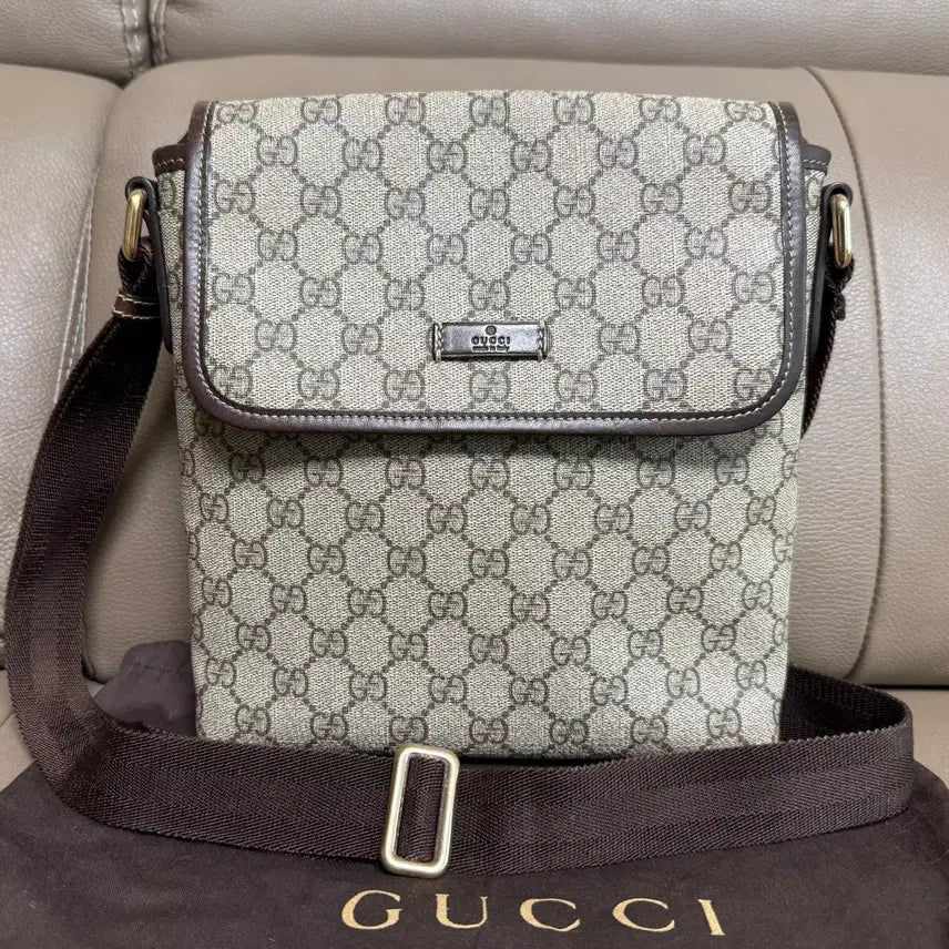 [BUNJANG] Gucci GG Supreme Canvas Messenger Bag Crossbody / 구찌 GG 수프림 캔버스 메신저백 크로스백