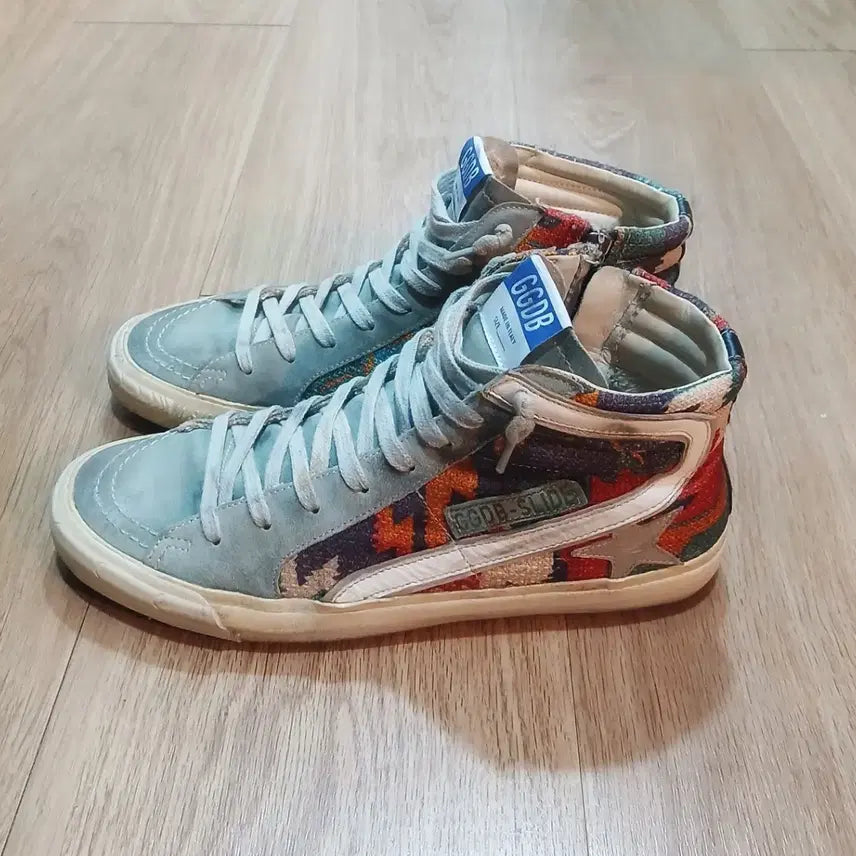 [BUNJANG] Golden Goose Slide High-Top Sneakers / 골든구스 슬라이드하이탑  스니커즈 38 39