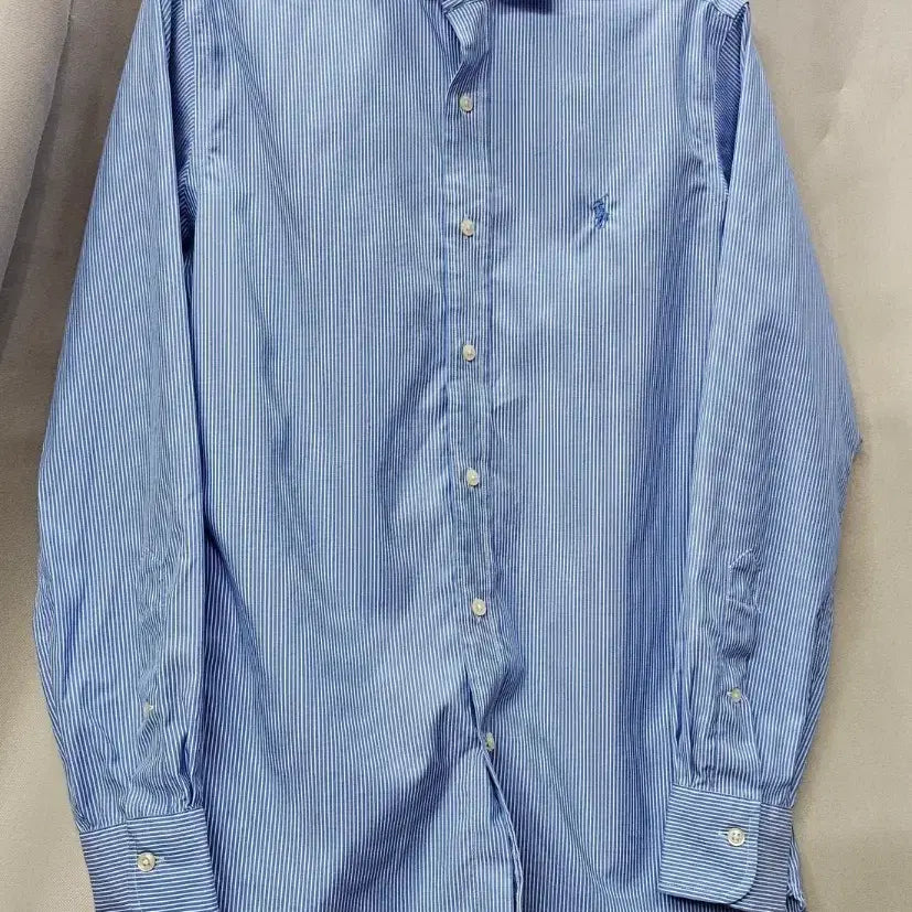 [BUNJANG] Polo Ralph Lauren Blue Stripe Shirt / 폴로 랄프로렌 셔츠 블루 스트라이프