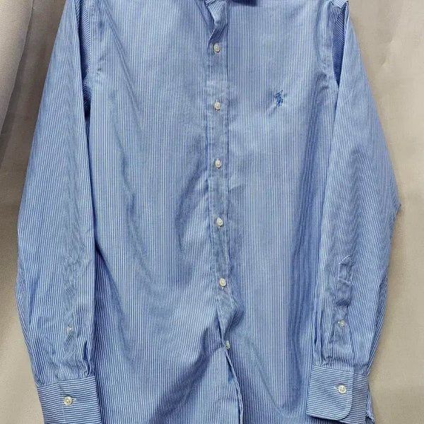 [BUNJANG] Polo Ralph Lauren Blue Stripe Shirt / 폴로 랄프로렌 셔츠 블루 스트라이프