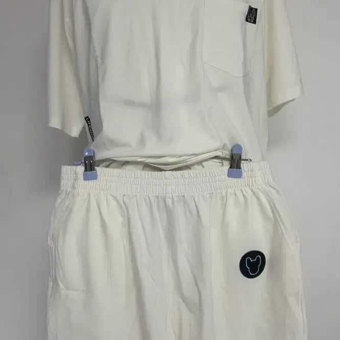 [BUNJANG] Life Work Ivory Short Sleeve Top and Shorts Set (L) / 마지막 가격 내림 라이프워크 아이보리 반팔 상하의 세트 L
