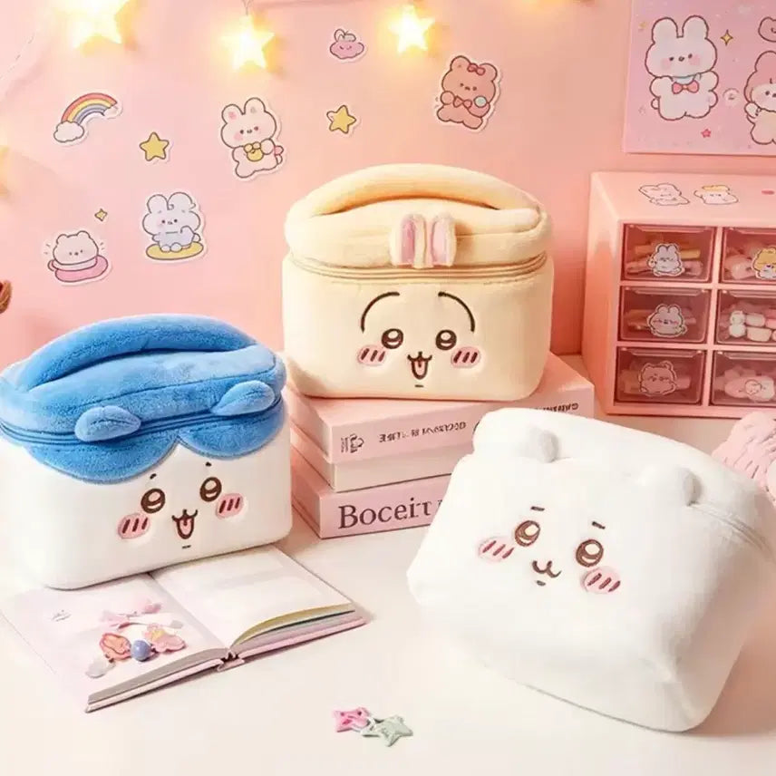 [BUNJANG] Mustard Monster Cosmetic Pouch / 먼작귀 화장품 파우치