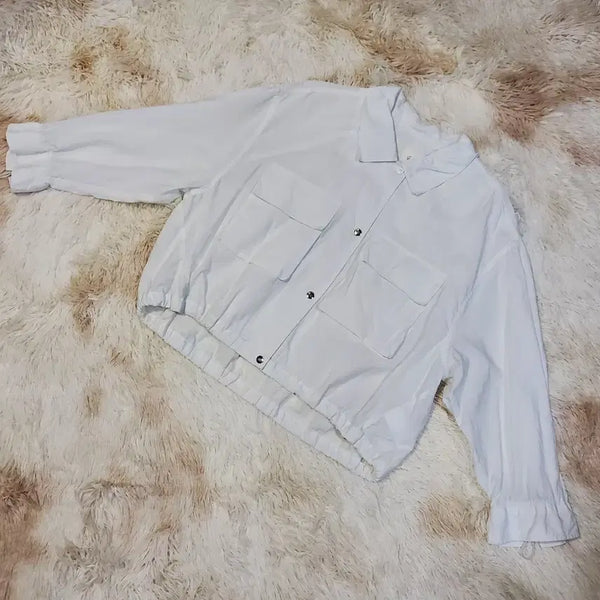 [BUNJANG] G-Cut Outpocket String Detail Oversized Jacket / 지컷 아웃포켓 스트링 디테일 오버핏 자켓 66