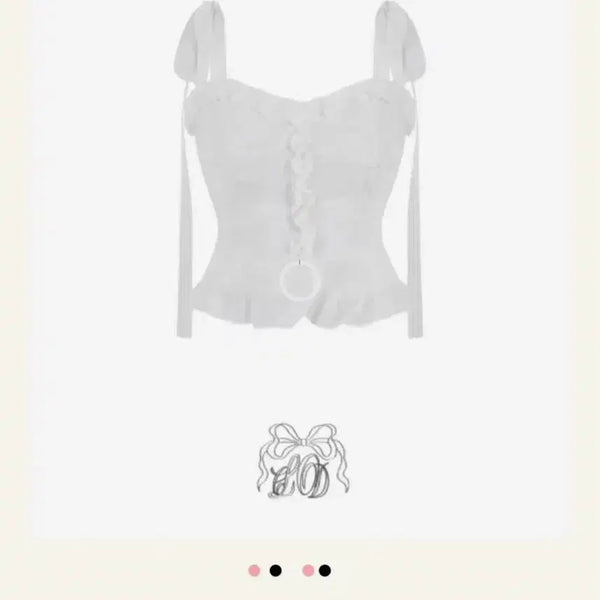 [BUNJANG] Cloud Emotion Coachella Frill Blouse White / 클라우드이모션 코첼라 프릴 블라우스 화이트