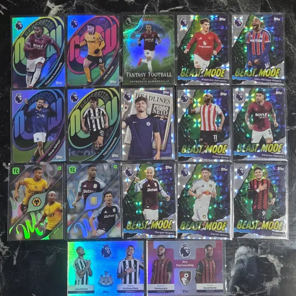 [BUNJANG] Premier League Football Cards Bundle Set (17 Types) / 프리미어리그 축구 카드 17종 일괄 판매