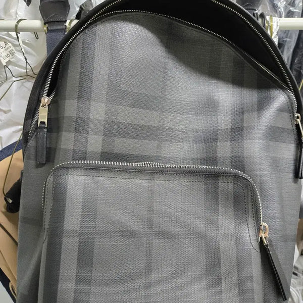 [BUNJANG] Burberry Check Leather Backpack / 버버리 체크 가죽백팩