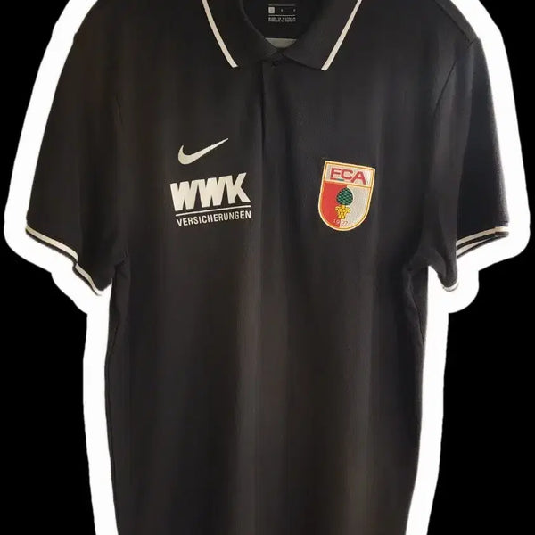 [BUNJANG] Nike FC Augsburg Patch Polo T-Shirt / 나이키 FC아우크스부르크 패치 폴로 반팔 티셔츠 100
