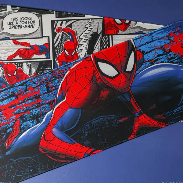 [BUNJANG] Spiderman Mouse Desk Mat Blue + Cartoon Set (2 Types) / 스파이더맨 마우스 장패드 블루+카툰 2종세트