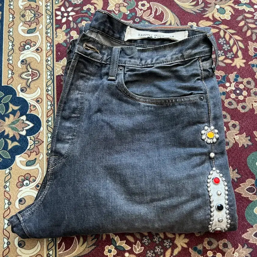[BUNJANG] Kapital Gemstone Denim 5P Monkey Cisco Pants Size 36 / (36)캐피탈 잼스톤 데님 5P 몽키 CISCO