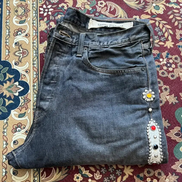 [BUNJANG] Kapital Gemstone Denim 5P Monkey Cisco Pants Size 36 / (36)캐피탈 잼스톤 데님 5P 몽키 CISCO