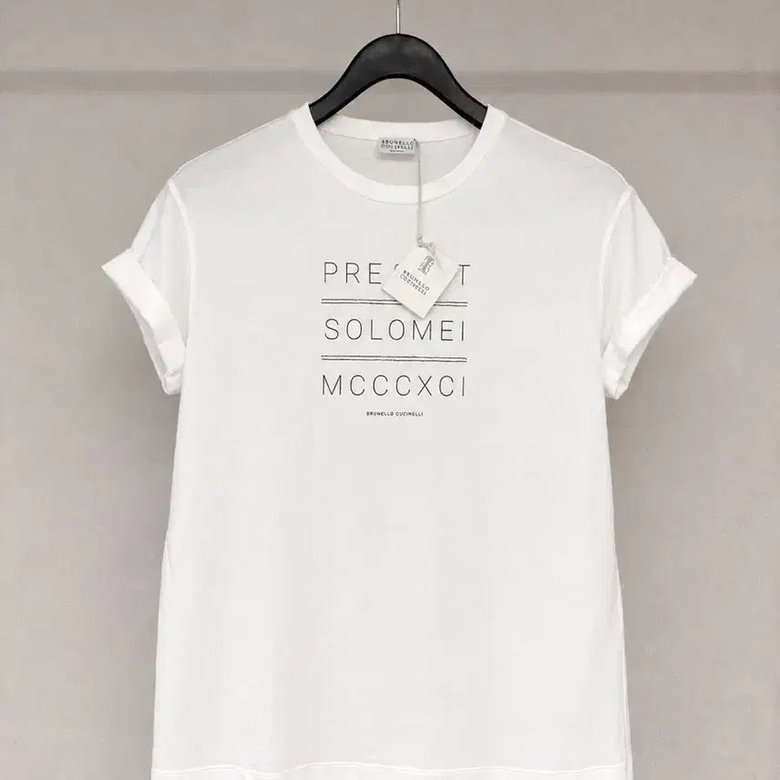 [BUNJANG] Brunello Cucinelli Logo Round Neck T-Shirt / 브루넬로 쿠치넬리 로고 라운드 반팔 새상품