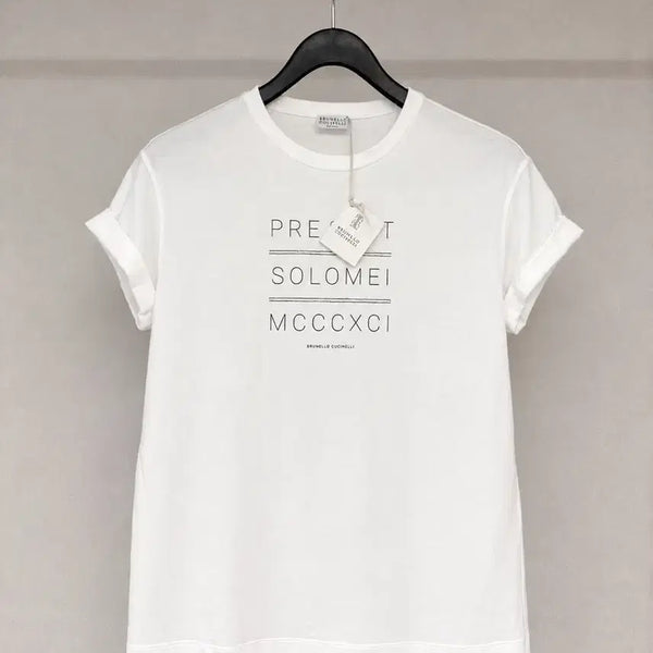 [BUNJANG] Brunello Cucinelli Logo Round Neck T-Shirt / 브루넬로 쿠치넬리 로고 라운드 반팔 새상품