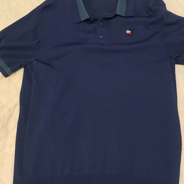[BUNJANG] Benetton Navy Collar T-Shirt / 깔끔한 네이비 색상의 베네통 카라티