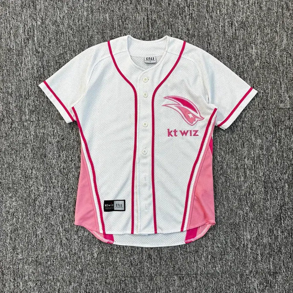 [BUNJANG] KT Wiz Pink Baseball Jersey M / KT wiz 핑크 야구 유니폼 M