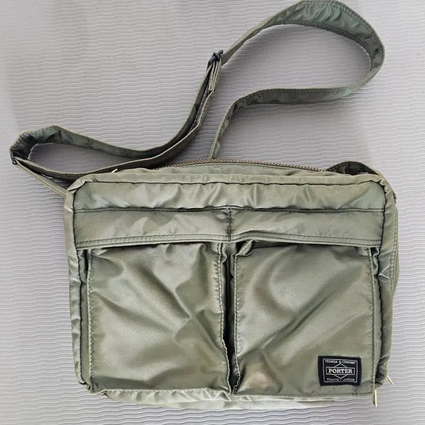 [BUNJANG] Yoshida Porter Tanker Shoulder Bag Large Sage Green / 요시다포터 탱커 숄더백 라지 세이지그린